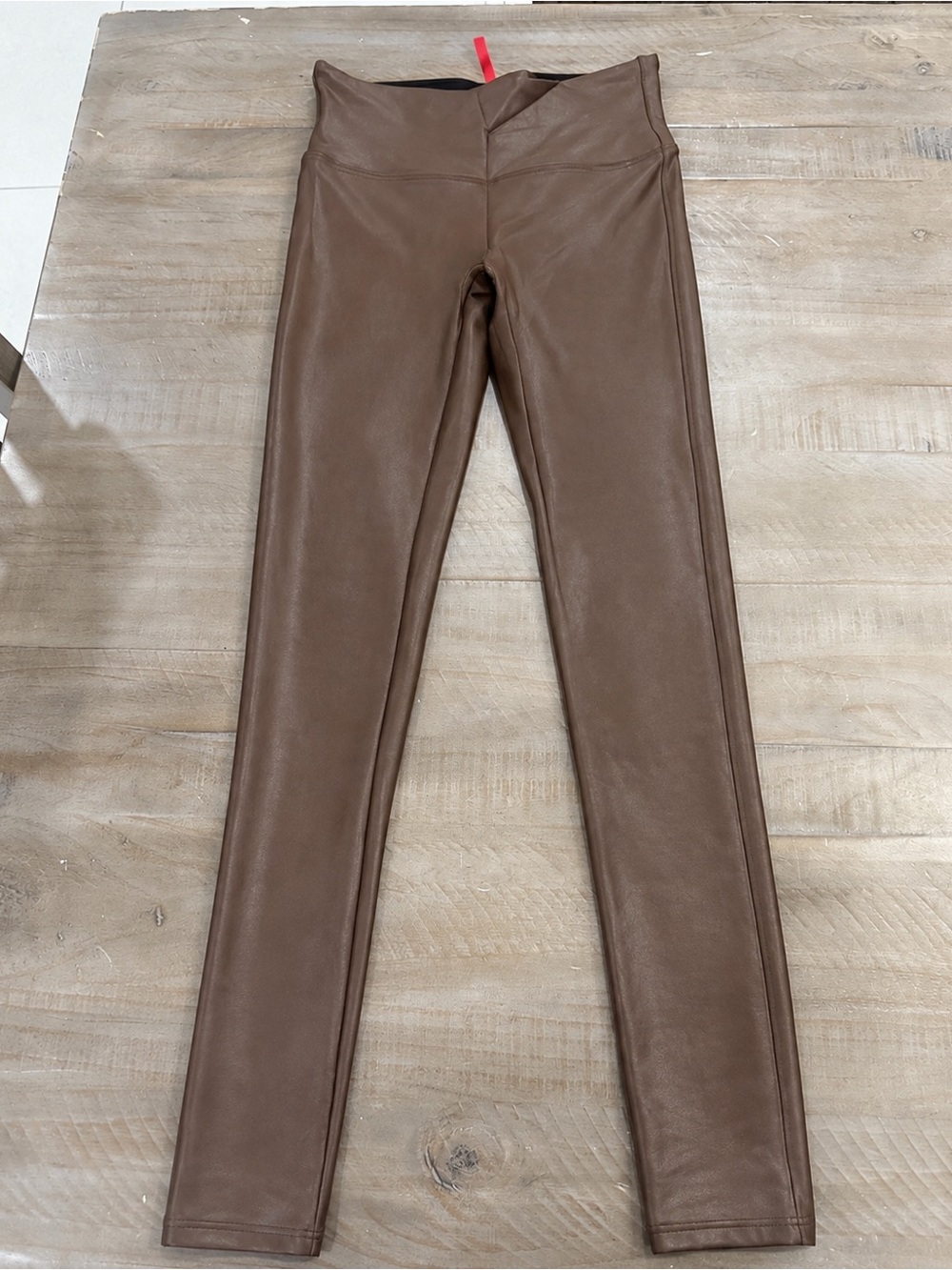 Panx High-Rise Brown Faux Leather Leggings Size Small S/P